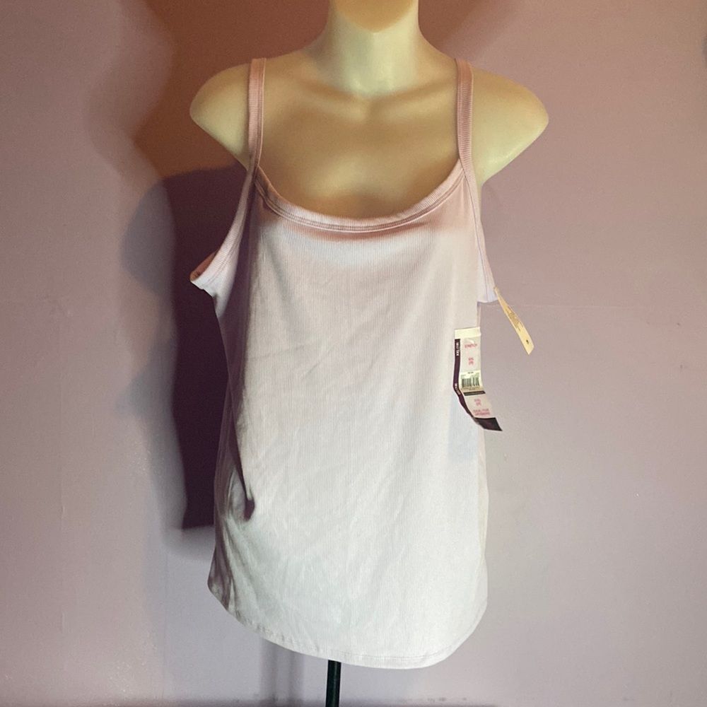No Boundaries Women’s Lavender Ribbed Spaghetti Strap Tank Top Size XXL